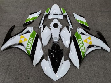 Carena Moto Yamaha R3 2015-2018 - Bianco Verde Nero Lucido Fabbrica
