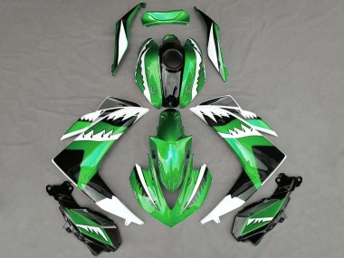 Carena Moto Yamaha R3 2015-2018 - Verde Bianco Nero Squalo Fabbrica