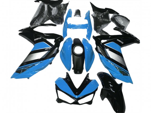 Carena Moto Yamaha R3 2015-2018 - Blu Argento Nero Lucido Yamalube