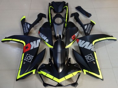 Carena Moto Yamaha R3 2015-2018 - Giallo Grigio Nero Opaco Stella Fabbrica