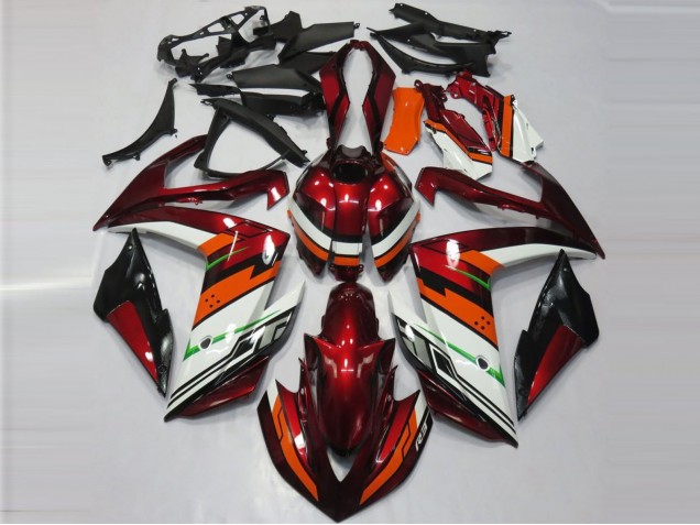 Carena Moto Yamaha R3 2015-2018 - Bianco Rosso Arancia Verde Nero