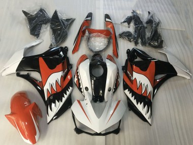 Carena Moto Yamaha R3 2015-2018 - Bianco Arancia Nero Lucido Squalo Fabbrica