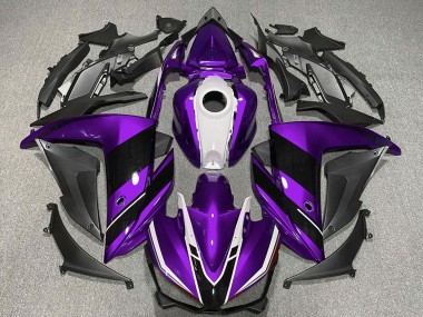 Carena Moto Yamaha R3 2015-2018 - Viola Bianco Nero Lucido Fabbrica