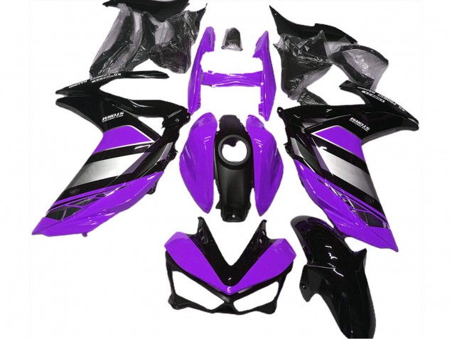 Carena Moto Yamaha R3 2015-2018 - Viola Argento Nero Lucido