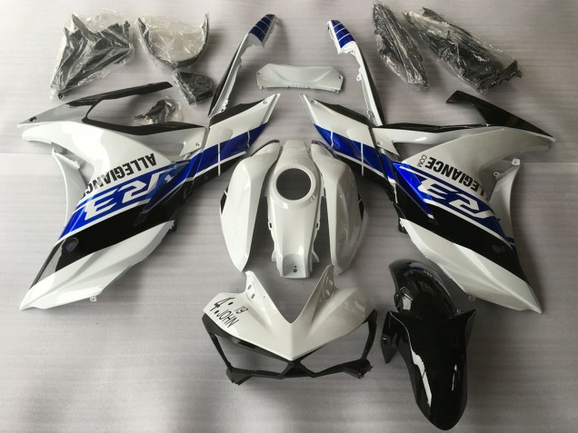 Carena Moto Yamaha R3 2015-2018 - Bianco Blu Nero
