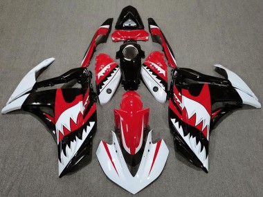 Carena Moto Yamaha R3 2015-2018 - Bianco Rosso Nero Squalo Fabbrica