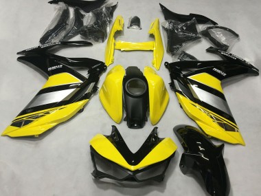 Carena Moto Yamaha R3 2015-2018 - Giallo Argento Nero Lucido Fabbrica