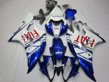 Carena Moto Yamaha R6 2006-2007 - Bianco Blu Rosso Fiat Motul Michelin Fabbrica