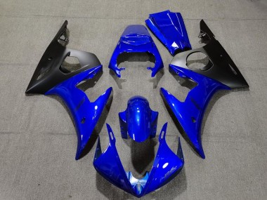 Carena Moto Yamaha R6 2005 - Blu Nero Opaco Fabbrica