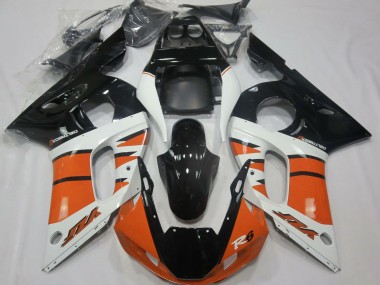 Carena Moto Yamaha R6 1998-2002 - Bianco Arancia Nero Lucido Fabbrica