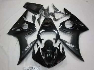 Carena Moto Yamaha R6 2005 - Nero Lucido Nero Opaco Bianco Fabbrica