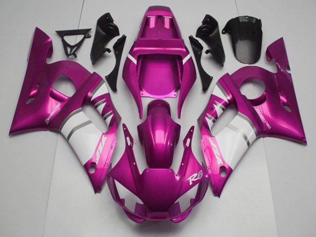 Carena Moto Yamaha R6 1998-2002 - Rosa Bianco