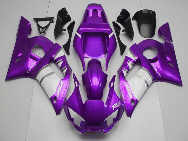 Carena Moto Yamaha R6 1998-2002 - Viola Bianco