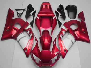 Carena Moto Yamaha R6 1998-2002 - Rosso Bianco Fabbrica