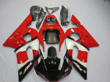 Carena Moto Yamaha R6 1998-2002 - Rosso Bianco Nero Lucido Fabbrica