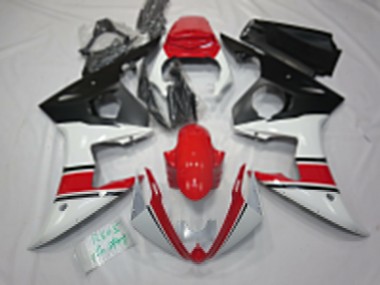 Carena Moto Yamaha R6 2005 - Bianco Rosso Nero Fabbrica