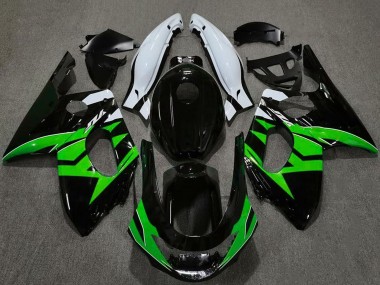 Carena Moto Yamaha YZF600R Thundercat 1996-2007 - Nero Lucido Verde Bianco Fabbrica