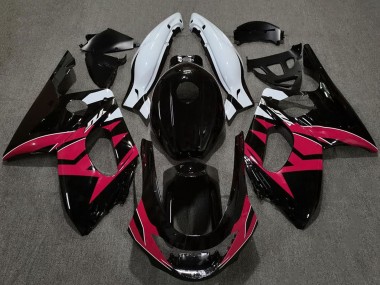 Carena Moto Yamaha YZF600R Thundercat 1996-2007 - Nero Lucido Rosa Bianco Fabbrica