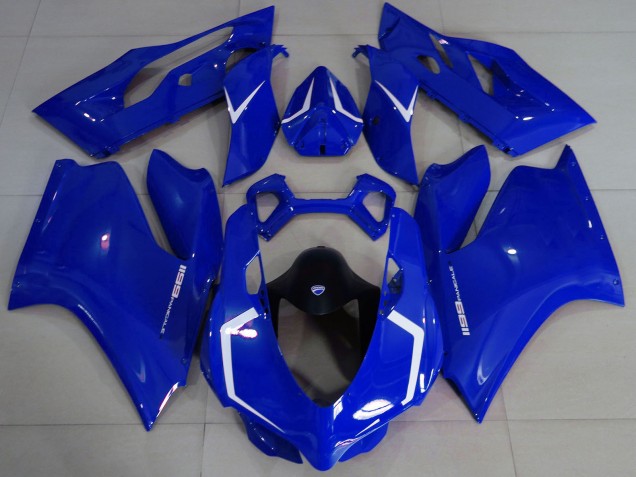 Carena Moto Ducati 1199 2011-2014 - Lucido Blu Bianco