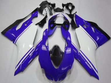 Carena Moto Ducati 1199 2011-2014 - Lucido Blu Bianco Nero Fabbrica