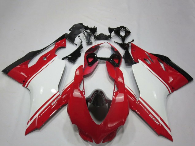 Carena Moto Ducati 1199 2011-2014 - Bianco Rosso Nero OEM Stile
