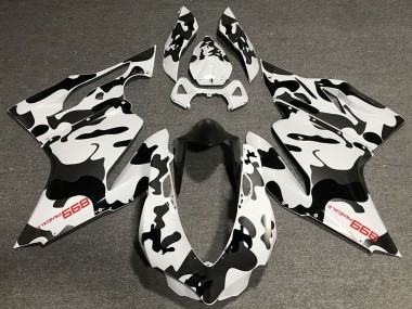 Carena Moto Ducati 899 2011-2014 - Bianco Nero Camouflage Fabbrica
