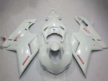 Carena Moto Ducati 1098 2007-2014 - Bianco Corse Fabbrica