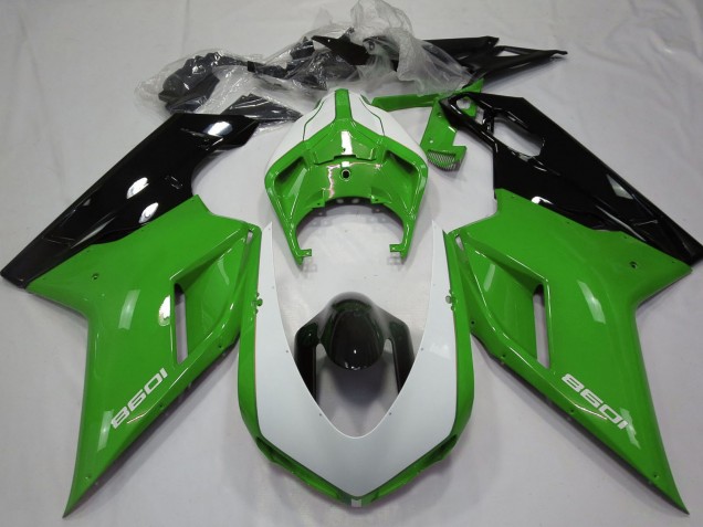 Carena Moto Ducati 1098 2007-2014 - Verde Nero Bianco