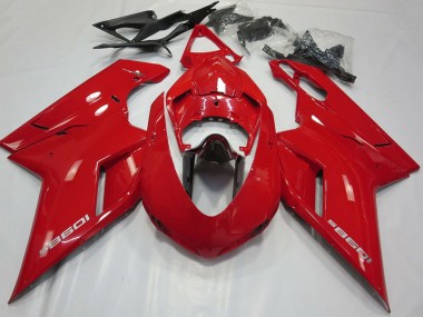 Carena Moto Ducati 1098 2007-2014 - Lucido Rosso Nero Lucido Fabbrica