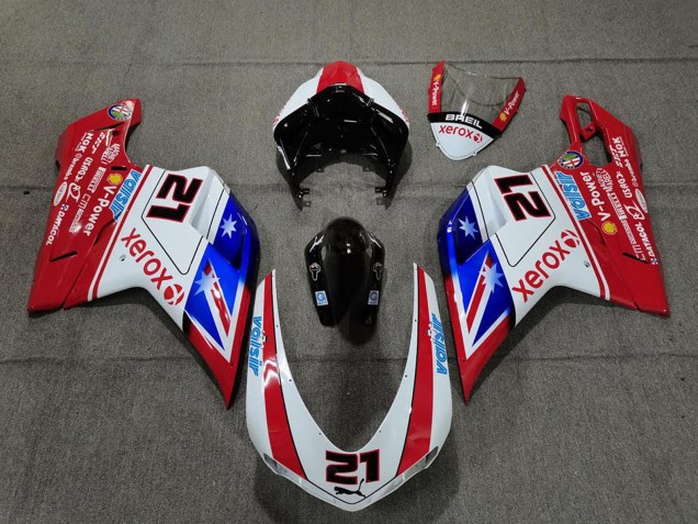 Carena Moto Ducati 848 1098 1198 2007-2014 - Bianco Rosso Blu Nero Lucido Xerox Valsir 21
