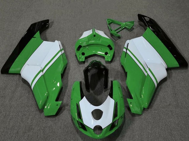 Carena Moto Ducati 749 999 2003-2004 - Bianco Verde Nero Lucido