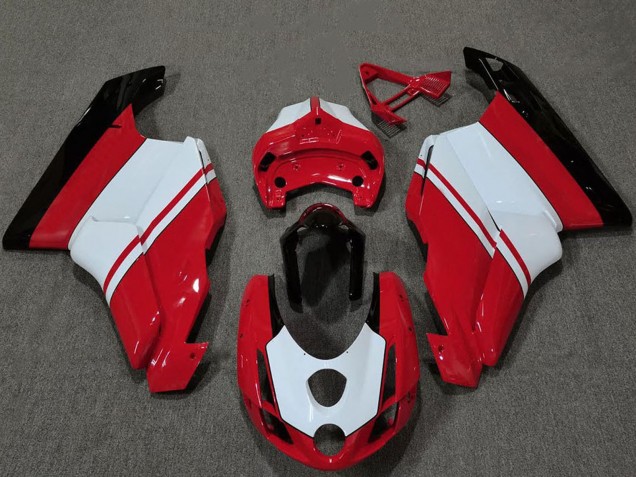 Carena Moto Ducati 749 999 2003-2004 - Bianco Rosso Nero Lucido