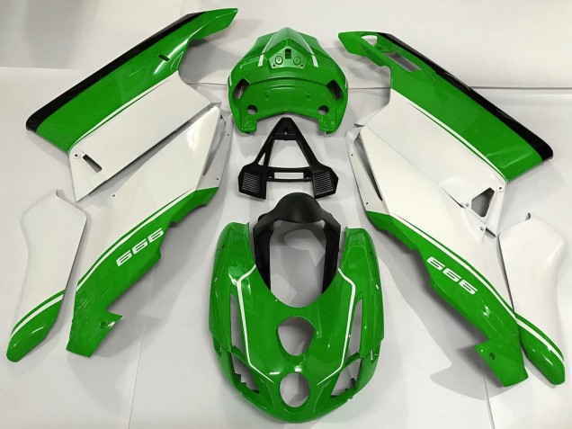 Carena Moto Ducati 999 2003-2004 - Bianco Verde Nero