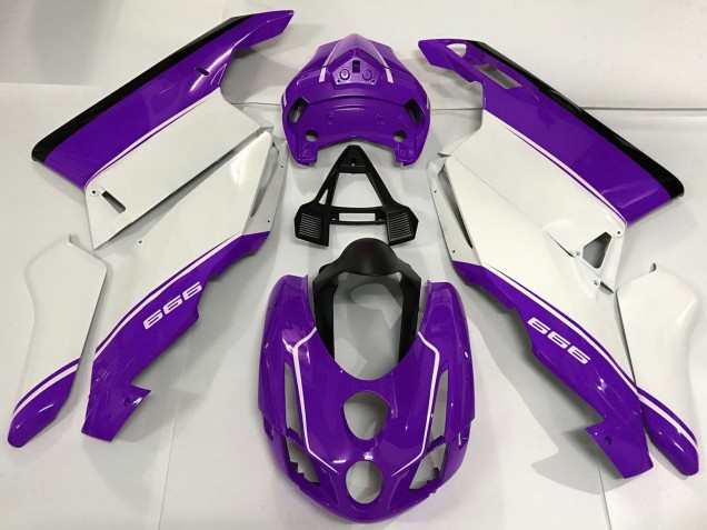 Carena Moto Ducati 999 2003-2004 - Bianco Viola Nero