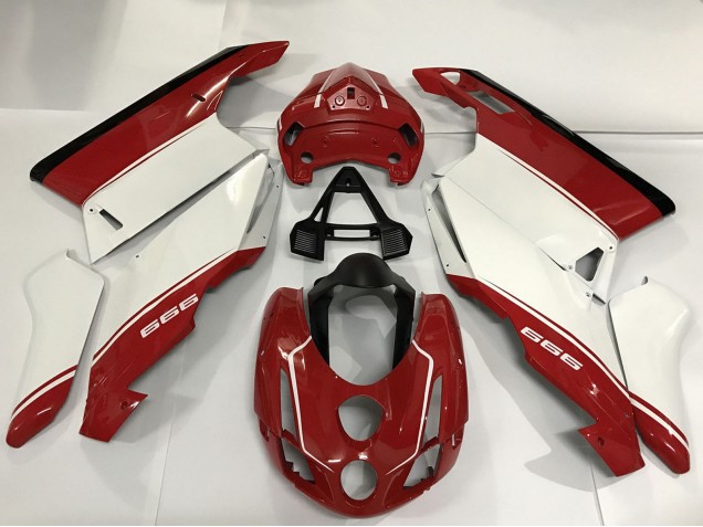 Carena Moto Ducati 999 2003-2004 - Bianco Rosso Nero