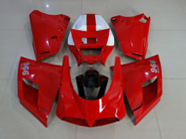 Carena Moto Ducati 996 1993-2005 - Lucido Rosso Bianco Nero