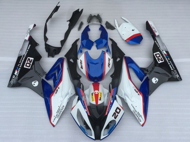 Carena Moto BMW S1000RR 2017-2018 - Bianco Blu Rosso Nero Lucido OEM Stile