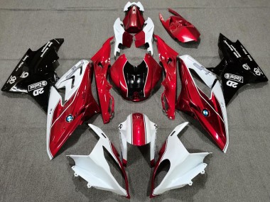 Carena Moto BMW S1000RR 2017-2018 - Bianco Rosso Nero Lucido Fabbrica