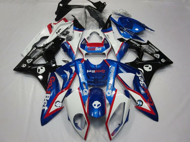 Carena Moto BMW S1000RR 2009-2014 - Bianco Rosso Blu Nero Lucido OroBet HP