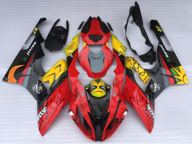 Carena Moto BMW S1000RR 2015-2016 - Giallo Rosso Nero Squalo