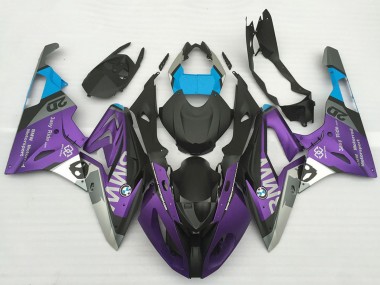 Carena Moto BMW S1000RR 2017-2018 - Argento Viola Blu Nero Opaco Fabbrica