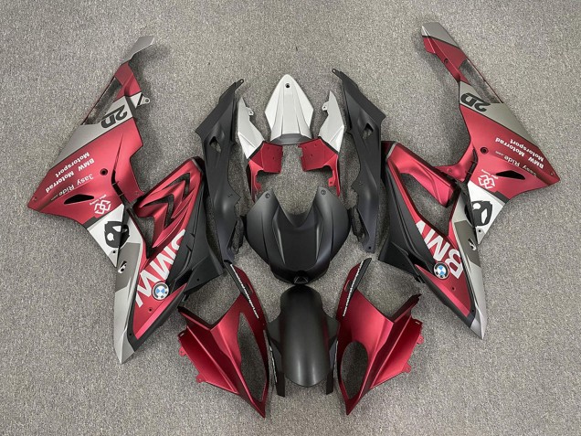 Carena Moto BMW S1000RR 2009-2014 - Rosso Nero Opaco