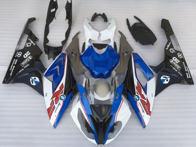 Carena Moto BMW S1000RR 2015-2016 - Bianco Blu Nero Opaco OEM Stile