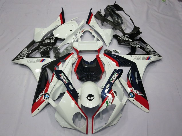 Kit Carena Moto BMW S1000RR 2009-2014 - Bianco Rosso Nero Lucido