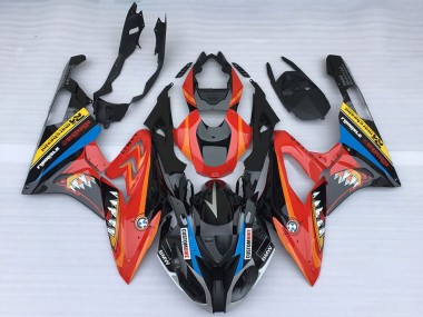 Carena Moto BMW S1000RR 2015-2016 - Rosso Nero Lucido Squalo Fabbrica