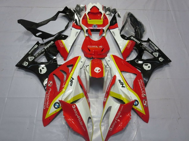 Carena Moto BMW S1000RR 2009-2014 - Bianco Rosso Giallo Nero Lucido