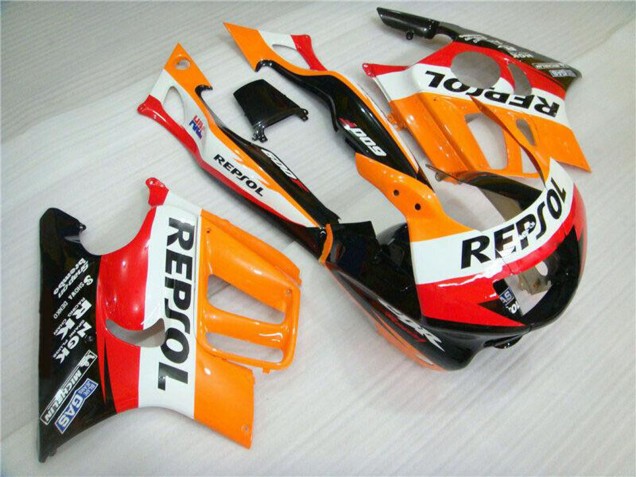 Carena Moto Honda CBR600 F3 1995-1996 - Arancia Bianco Rosso Nero Lucido Repsol