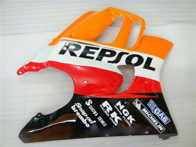 Carena Moto Honda CBR600 F3 1995-1996 - Arancia Bianco Rosso Nero Lucido Repsol