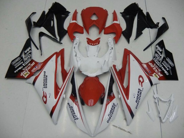 Carena Moto Triumph Daytona 675 2013-2016 - Bianco Rosso Nero Lucido