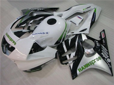 Carena Moto Honda CBR600 F3 1995-1996 - Bianco Argento Verde Hannspree Fabbrica